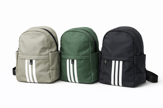 MORRAL MEDIANO 3 LÍNEAS EN LONA, CON BOLSILLO INTERNO Y EXTERNO, REATAS AJUSTABLES.